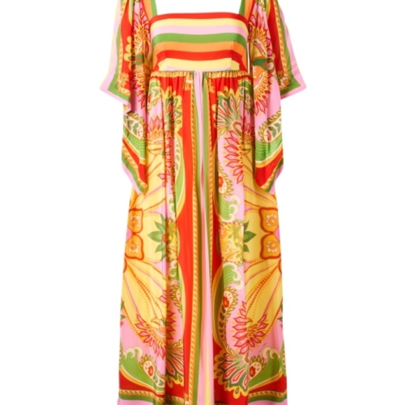 Farm Rio Multi Scarf Dress XS - Picture 3 of 5